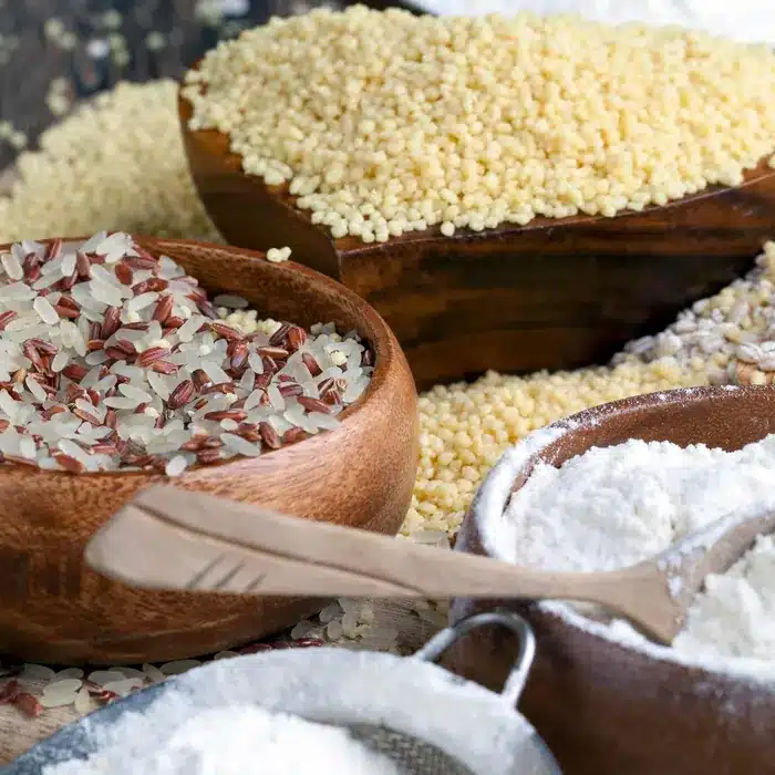 Rice lentils and flour category